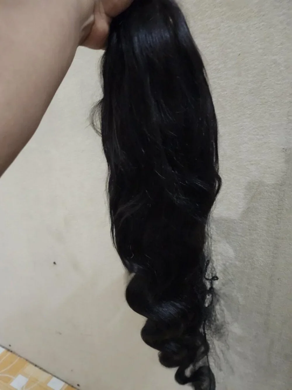Women's 28 Inch Human Hair Body Wave Glue less 5x5 Closure Wig Pre Plucked 180%